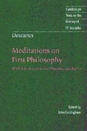 Meditationes de prima philosophia