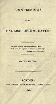 Confessions of an English opium eater