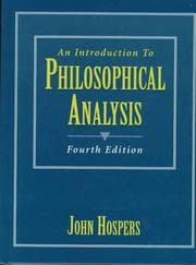 An introduction to philosophical analysis